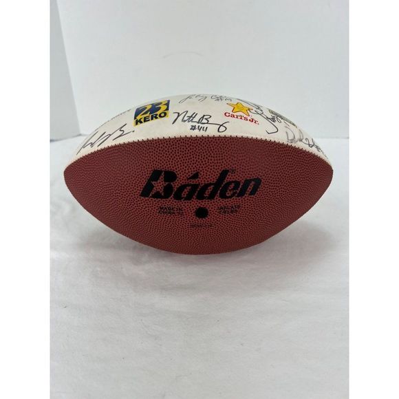 2002 ARENA FOOTBALL WESTERN DIVISION CHAMPION BAKERSFIELD BLITZ SIGNED BALL - Picture 3 of 4